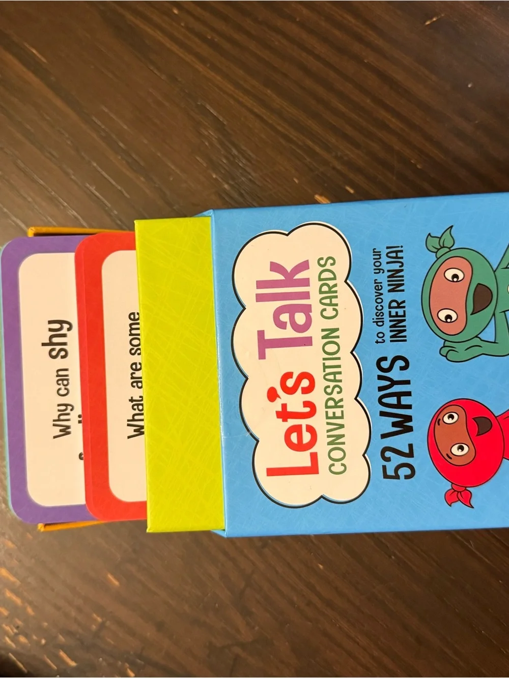 Let's Talk Conversation Cards - Blue/Yellow